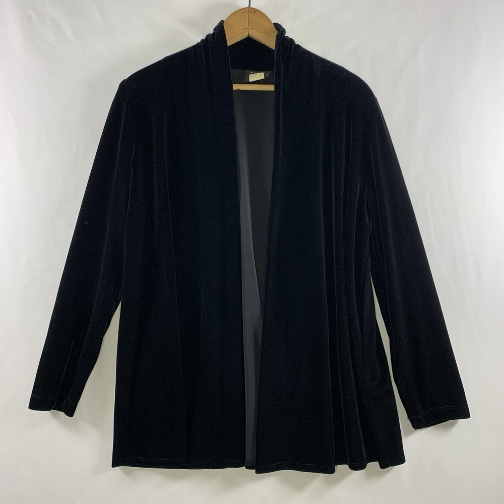 VTG Teddi Evenings Womens Velvet Caridgan Topper Sz 10 Petite Event Formal